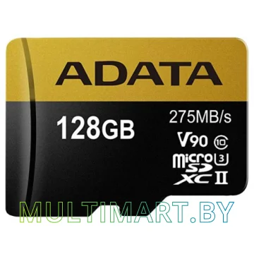 Карта памяти A-Data microSDXC UHS-II 128GB + адаптер (AUSDX128GUII3CL10-CA1)